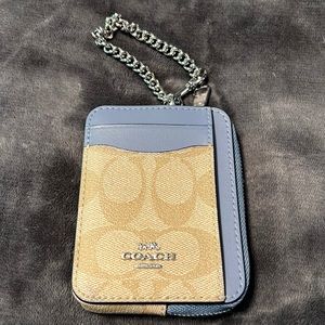 Coach wallet light blue matches Ellen half moon bag listing